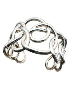 Angela Cummings Sterling Silver Cuff Bracelet AC Studios Sculptural Design